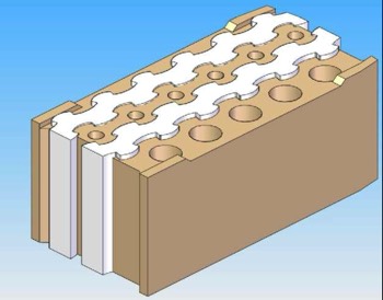  EXAMPLES OF THERMO-ACOUSTIC PARTITION THERMOBLOCKS - Thick 245 mm 